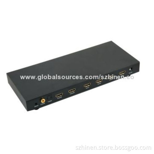 HDMI Switch Splitter, 4X2 (Matrix) with Audio Output, Supports High-video Resolution 1,080P